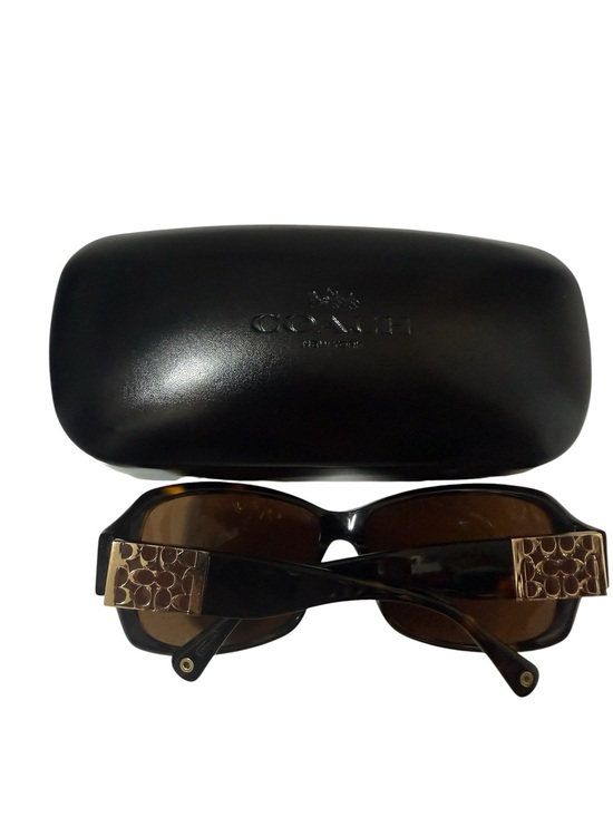 Coach Other - Coach Nina S494Tortoise Sunglasses featuring a dark brown tortoiseshell frame
